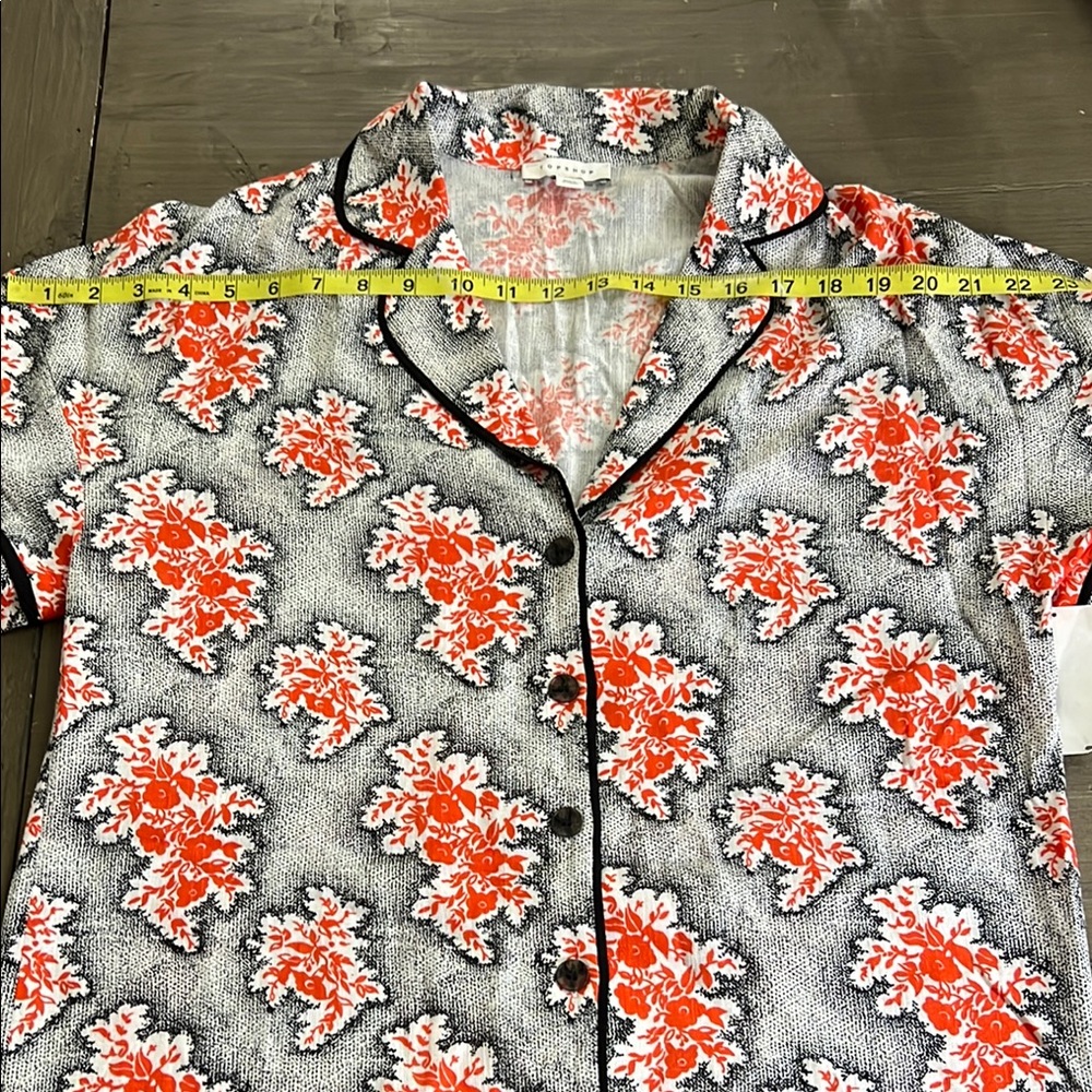 Topshop souvenir shirt dress in red and black floral New With Tag - Picture 7 of 8